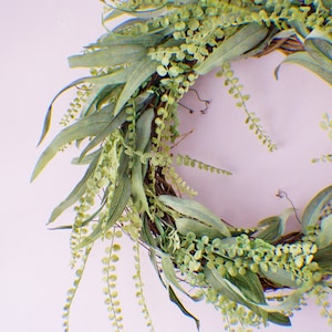Door Wreaths, Wedding Wreath, Front Door Wreath, Eucalyptus  Wreath, Year Round Wreath, Mothers Day, Fern Wreath