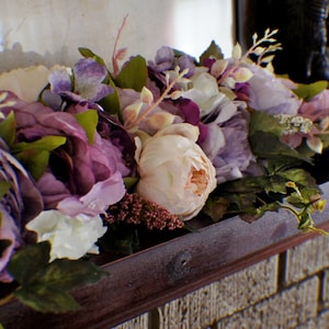 Mantel Swag, Blumen Swag, Creme Swag, Kamin Swag, Badezimmer Swag, Bilder Swag, Alltäglich Blumen Swag Tischdekoration