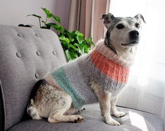 Pastel Dog Sweater  Knit Dog Sweater Small Dog Sweater Chihuahua sweater Pet Sweater-Dog Warm Clothes Multiple sizes