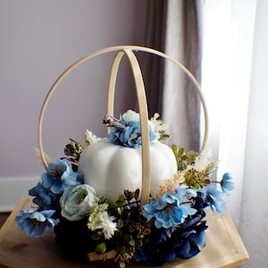 Silk flower arrangement, Pumpkin Arrangement, Fall Floral, Thanksgiving Centerpiece Fall Centerpiece, Kitchen Decor, Bedroom Decor Farmhouse
