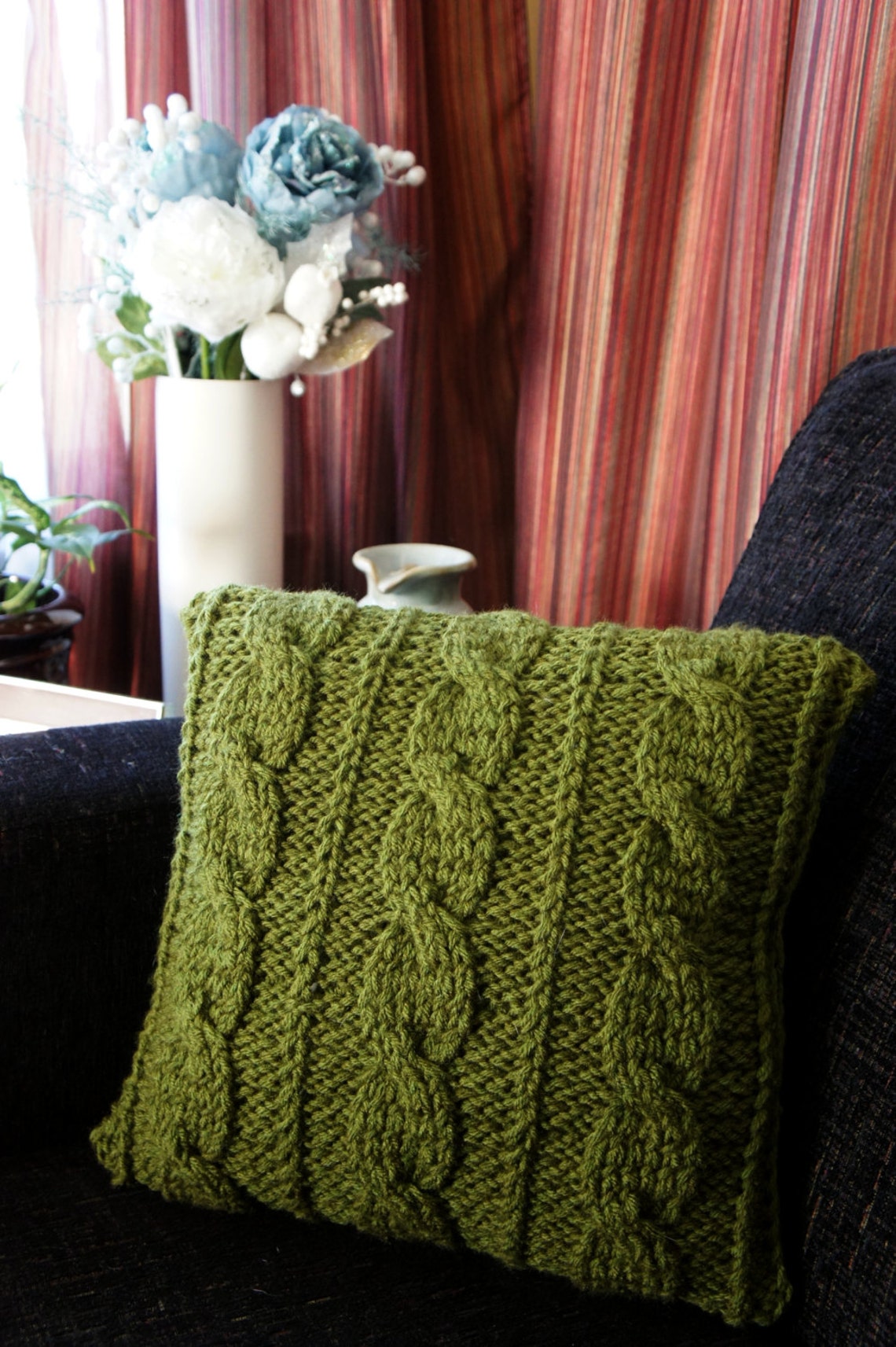 Cable Knit Pillow Cover Pillow Cover Decorative Pillow Etsy