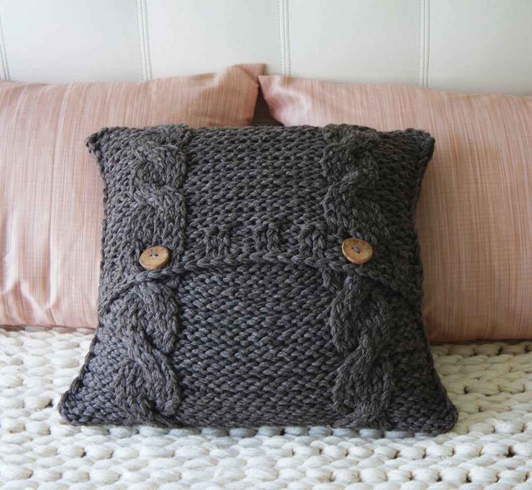 Cable Knit Pillow Cover, Pillow Cover, Decorative Pillow Cover, Accent Pillow Cover, Decorative