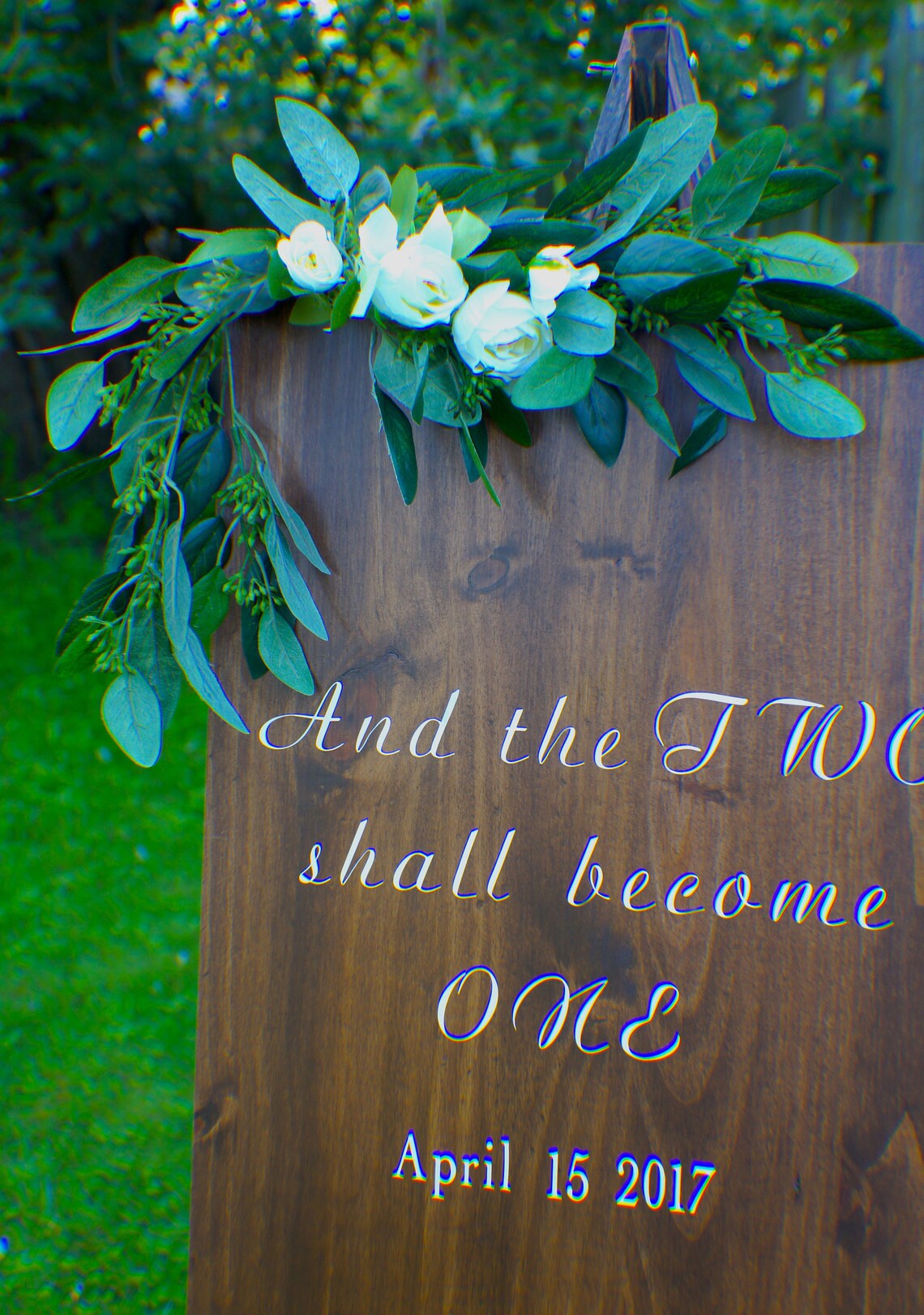 Wedding sign Swag Wedding Swag Picture frame Etsy