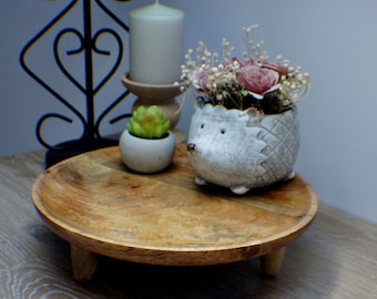 Wooden Charcuterie Board: Natural Wood Serving Tray, Farmhouse Decor
