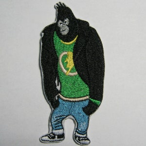Gorilla Singer Dancer Embroidered Patch, Movie Patch, Thunder, Singers, Gift For Him, Gift For Her, Birthday Gift,  Present
