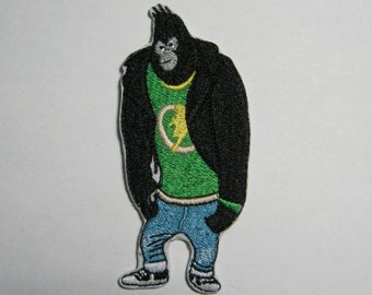 Gorilla Cartoon Character Embroidered Patch, Gift For Him Or Her