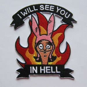 Louise See You In Hell Embroidered Patch - Burgers TV Show