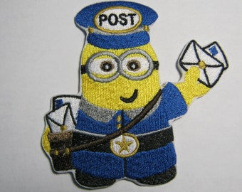Parche bordado de Minion Cartero, trabajador postal, cartero, regalo para él o ella