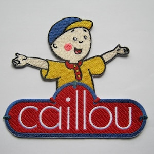 Geborduurde patch Caillou-logo, tv-programma voor kinderen, verjaardag