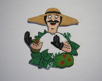 Bob The Gardener Embroidered Patch, Bob's Burgers TV Show, Gift For Him Or Her