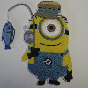 Minion Fisherman Embroidered Patch