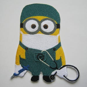 Toppa ricamata Minion Doctor, regalo per lui o per lei