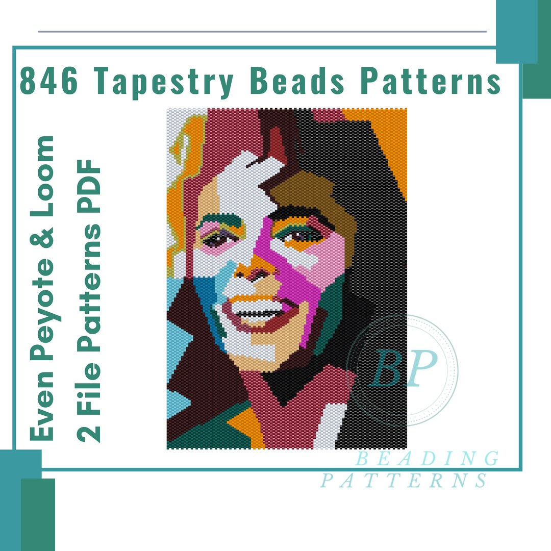 Michael Jackson Patterns Peyote and Loom, Tapestry Peyote Tapestry