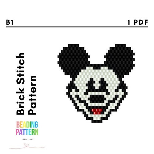 Perler Bead Picture Frame Black and white Mickey - Depop