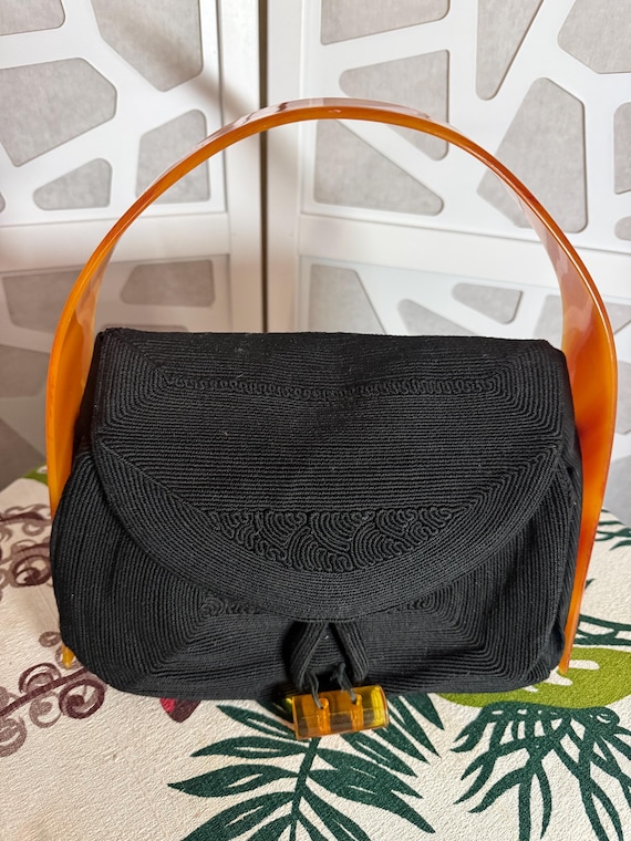 Rare Corde and Bakelite Handbag