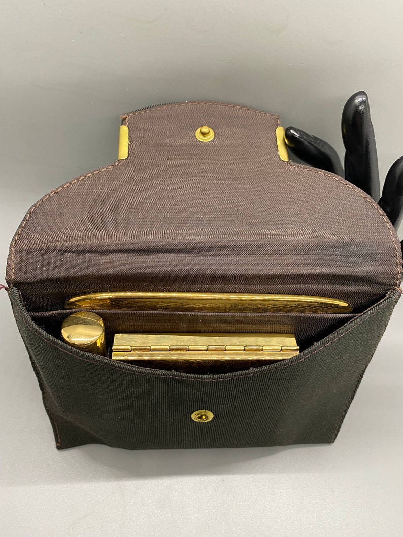 Vintage Cosmetic Carrying Case With Accessories Etsy