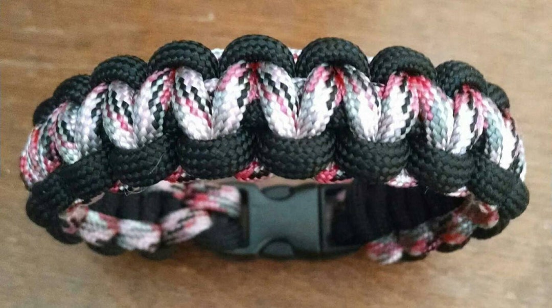 Pink Camo Paracord Survival Bracelet Etsy