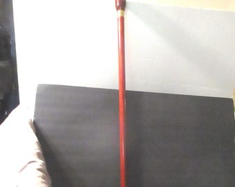 Vintage Scotland Scottish Highlanders Drum Major Crest Cane. 1960s to 1990s.
