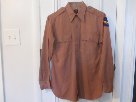 1940's Private Purchase USAAF Officer's rayon sil… - image 1