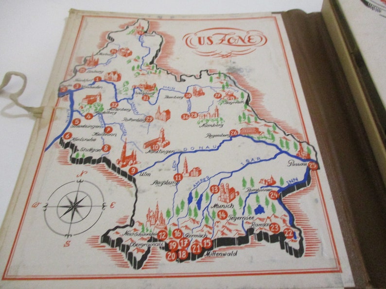 Circa 1946 to 1953 Stereo Book of US Occupied Zone.