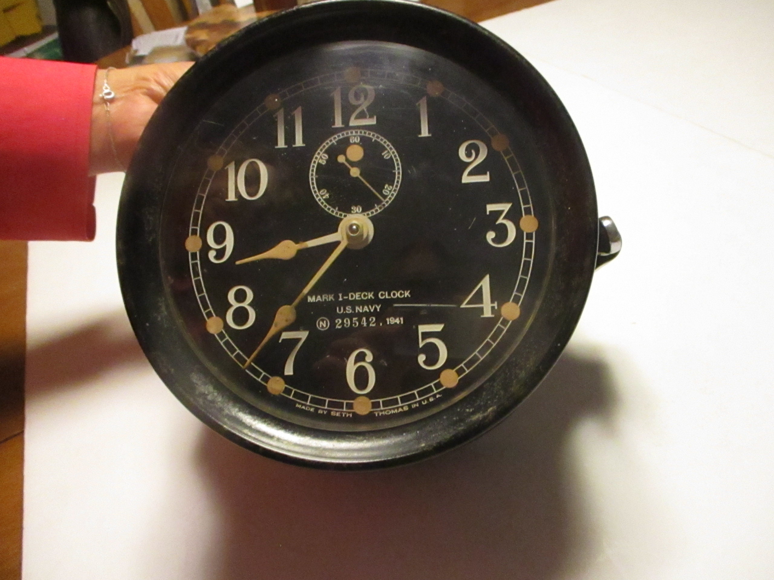 US NAVY MARK 1 DECK CLOCK 1942年説明文必読