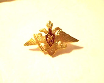 Russian Military Officer Cap pin badge. Circa 1990s to early 2000s.
