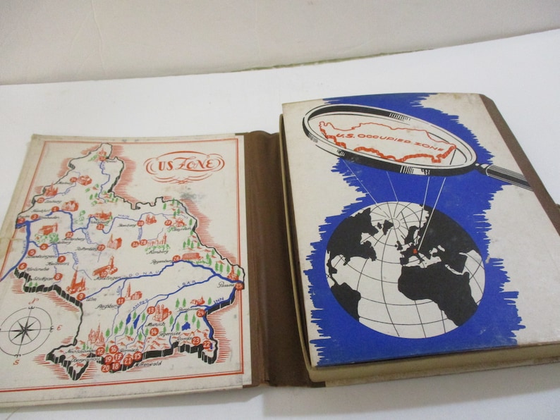 Circa 1946 to 1953 Stereo Book of US Occupied Zone.