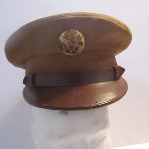 WW2 US Military Hat With Cover (size: 7) | FREE US Shipping