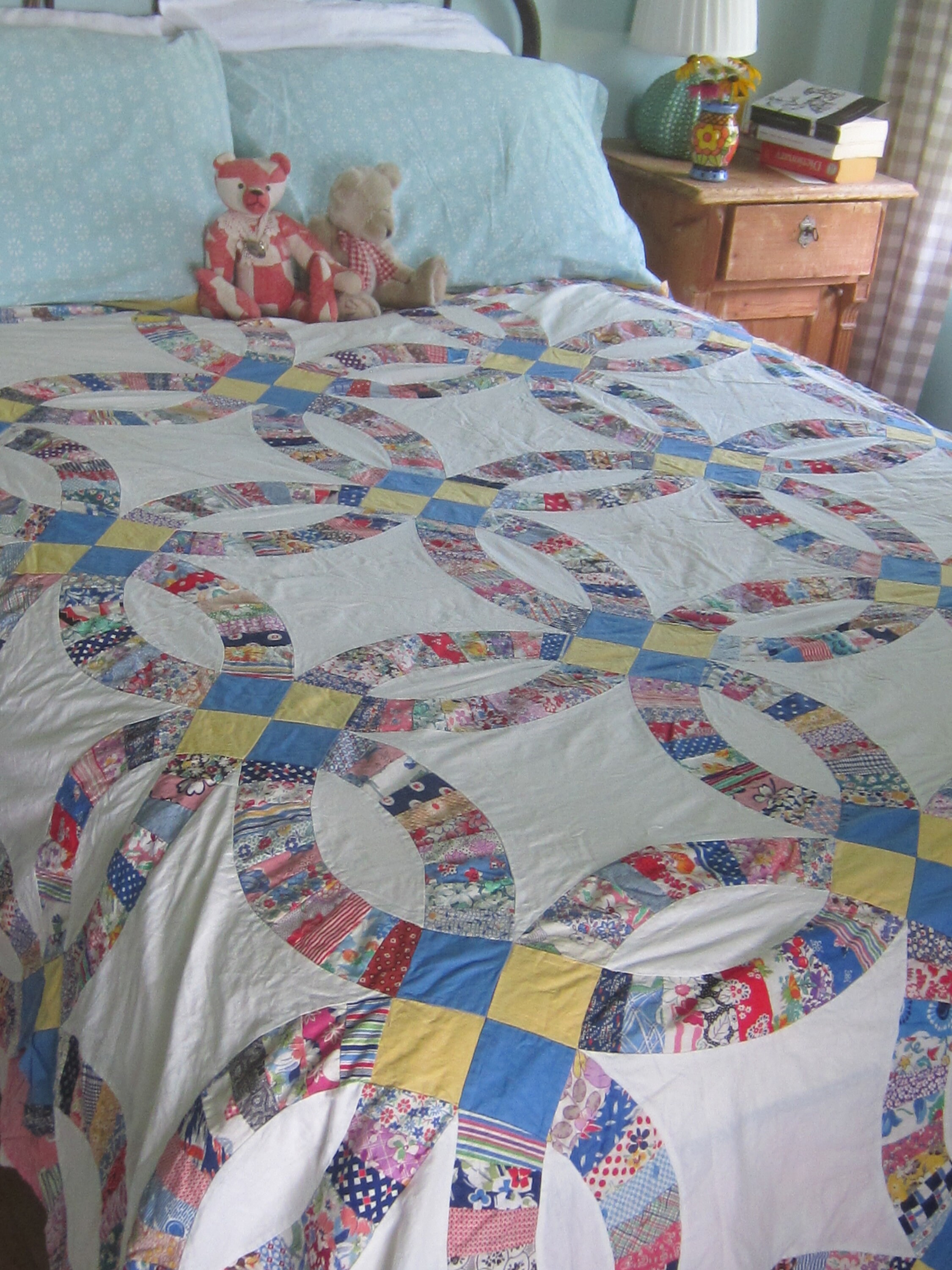 Double wedding ring quilt for best sale sale