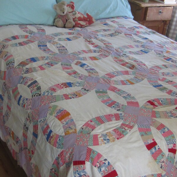 Wedding Ring Quilt Etsy