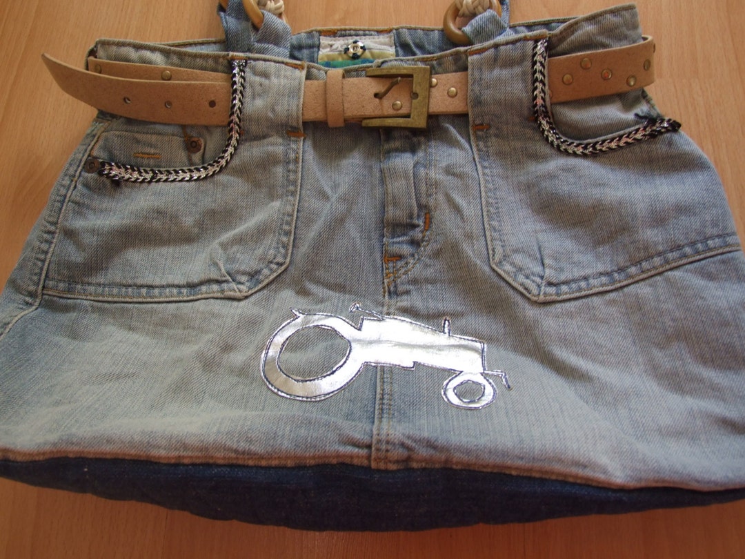 Lee Jeans Bag, Vintage Jean Bag, Denim Bag, Handmade Handbag, Lee Denim ...