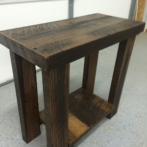 Reclaimed wood side table, end table, printer table, night stand !!
