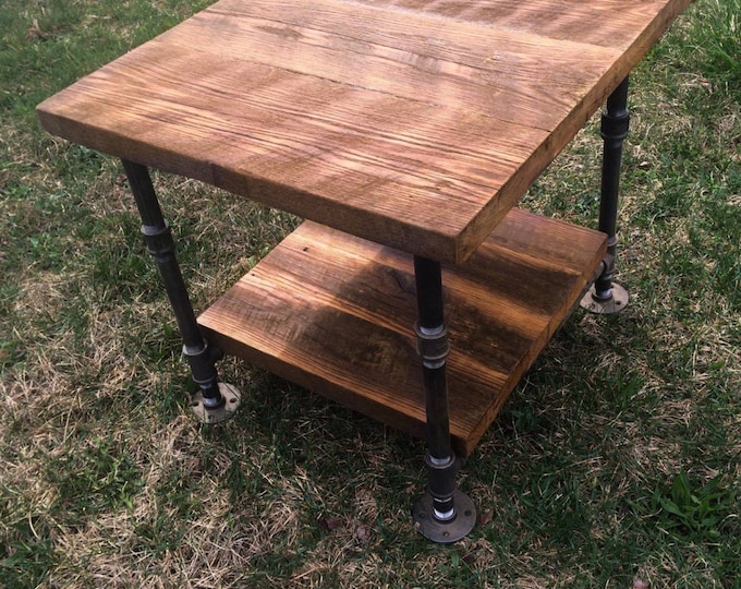 Reclaimed Wood Side Table, End table, Printer table, Night stand !!