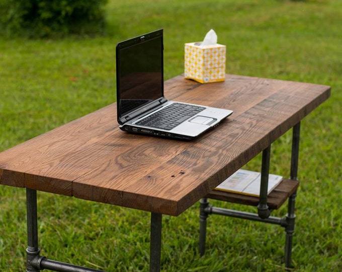 Desk , Computer Desk, Barn Wood Table, Home Office, Rustic Barnwood Table Desk