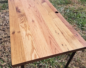 Handcrafted Barnwood Desk , Computer Desk, Barn Wood Table - Perfect for your home office or gaming room!