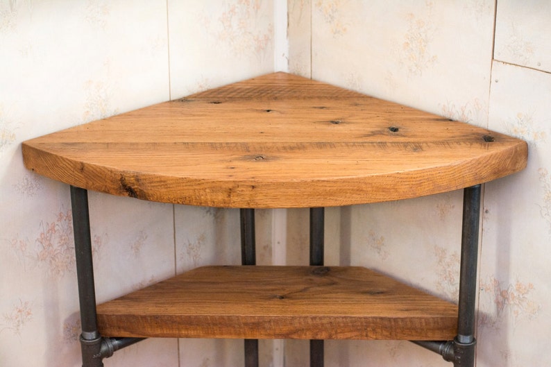 Small Corner Desk Reclaimed Wood Corner Table Desk Solid 