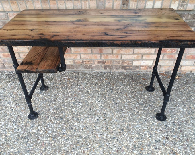 Reclaimed Wood Desk Table , Computer Desk, Office Desk - Full customization available, ask about add-ons!