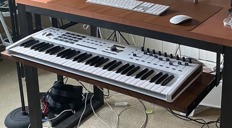CUSTOM Height Keyboard Tray, Studio Desk Tray , Gaming Keyboard Tray, Musical keyboard tray, midi keyboard tray afbeelding 5