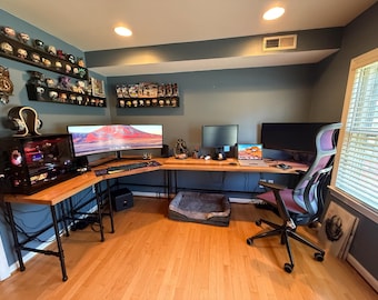 Customized L Shaped Desk, You pick your tables, Corner Desk, L Desk ,  L- shaped desk , Custom Computer Wood Desk