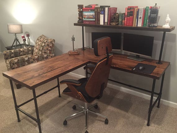 Customized L Shaped Desk You Pick Your Tables Corner Desk Etsy