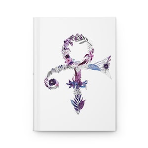 Prince Love Symbol Floral Journal -PURPLE version purple rain