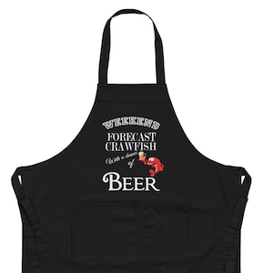 Cangrejo de río Delantal de algodón orgánico