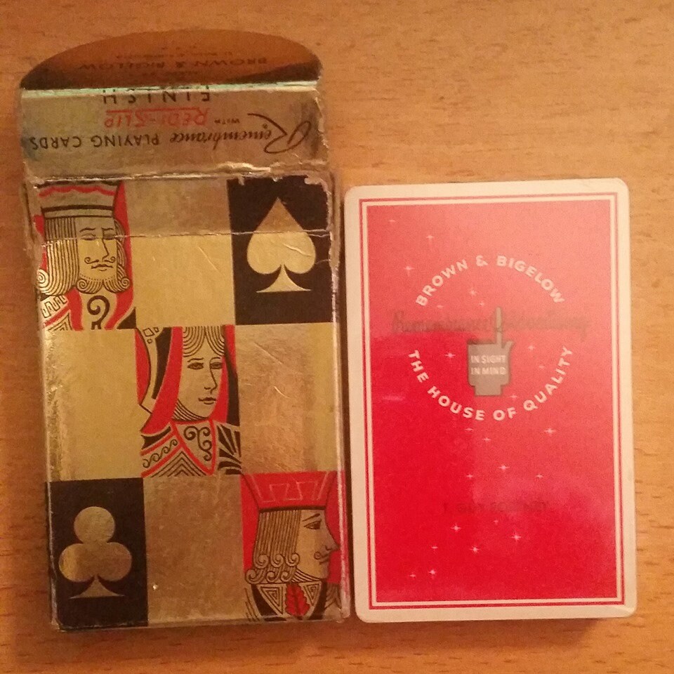 Vintage ADVERTISING Deck of Playing Cards in Box Sealed With TAX STAMP ...