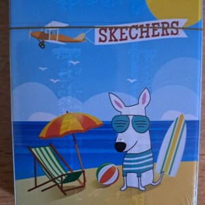mazzo vintage di carte da gioco SKECHERS DOG Manhattan Beach NUOVO sigillato