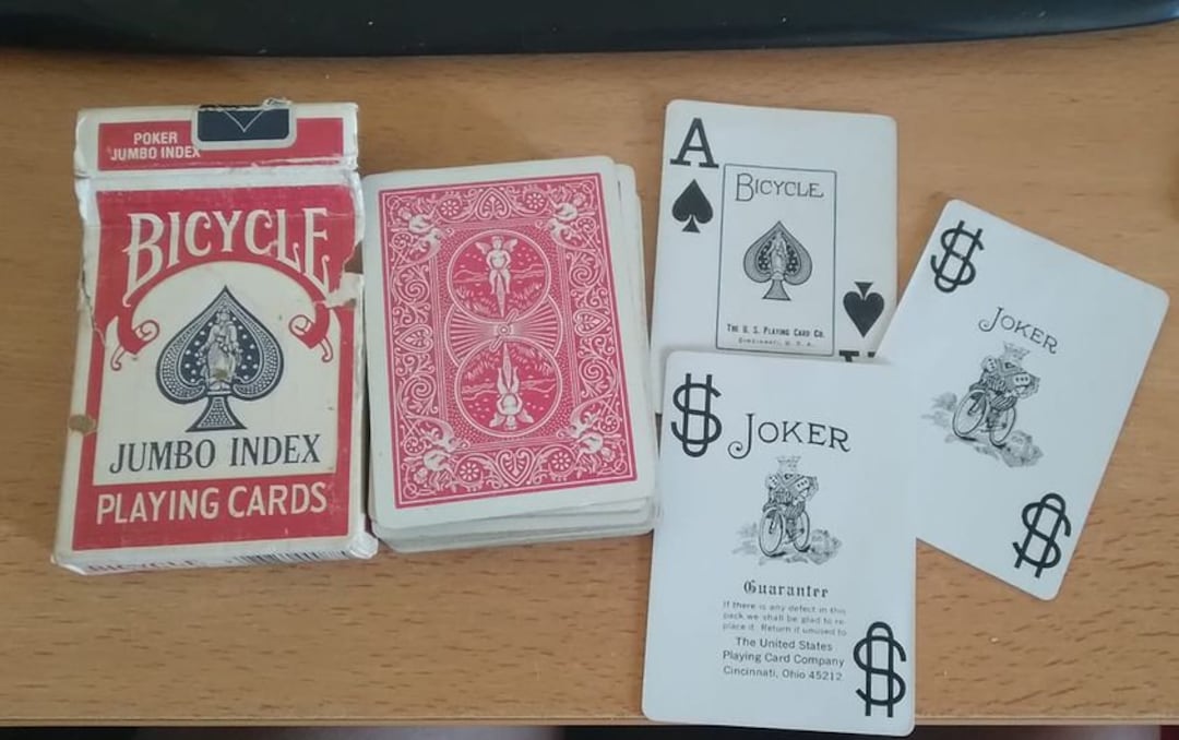 Bicycle jumbo playing cards sale