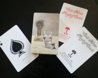 vintage deck of Playing Cards KITTEN CAT