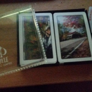 double deck vintage de Cartes à jouer SCENIC BRIDGE dans le cas original