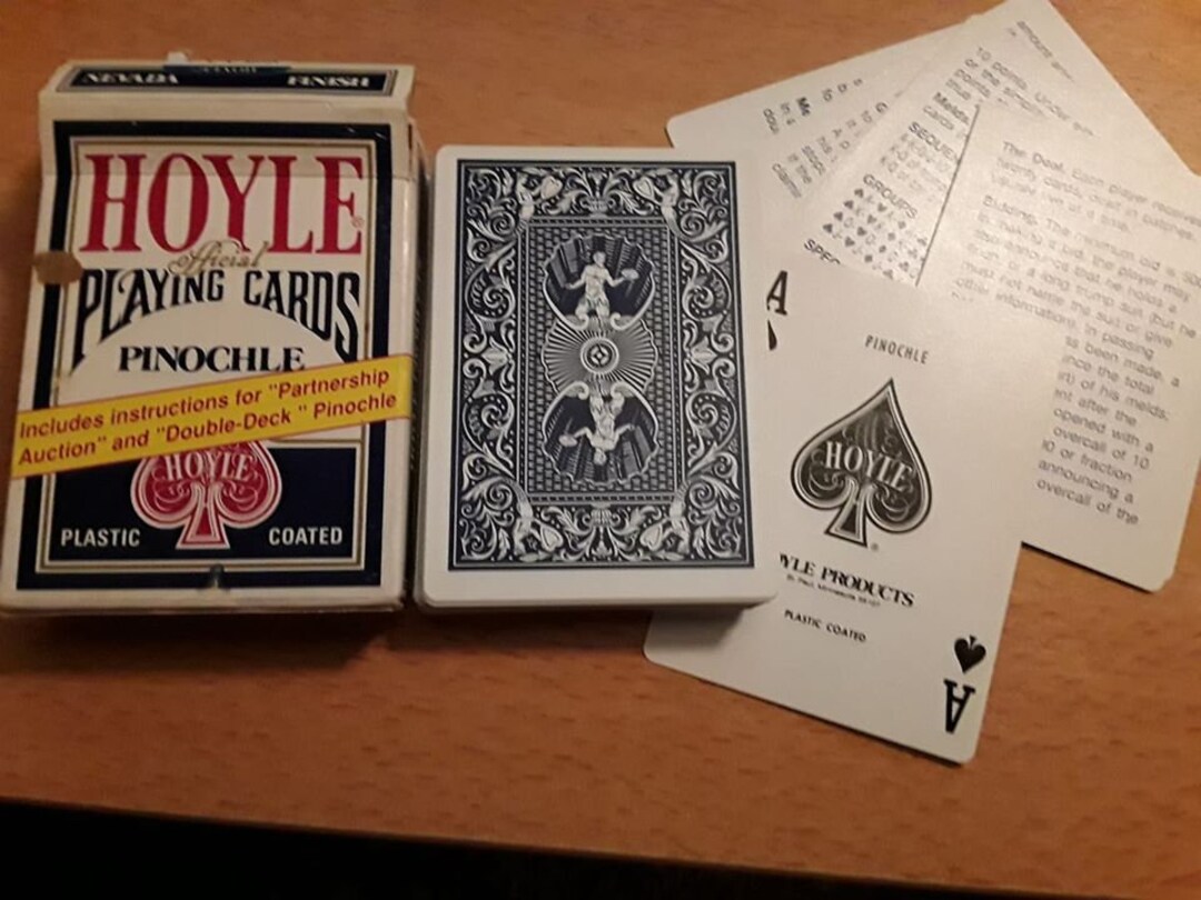 Vintage Deck of Playing Cards HOYLE PINOCHLE in Original Box Etsy