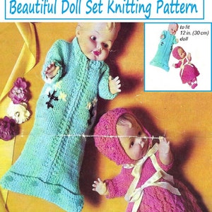 Instant Download - PDF- Beautiful Dolls Outfit Knitting Pattern (Doll 4)