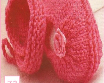 Instant Download - PDF- Beautiful Baby Shoe's Knitting Pattern (72)